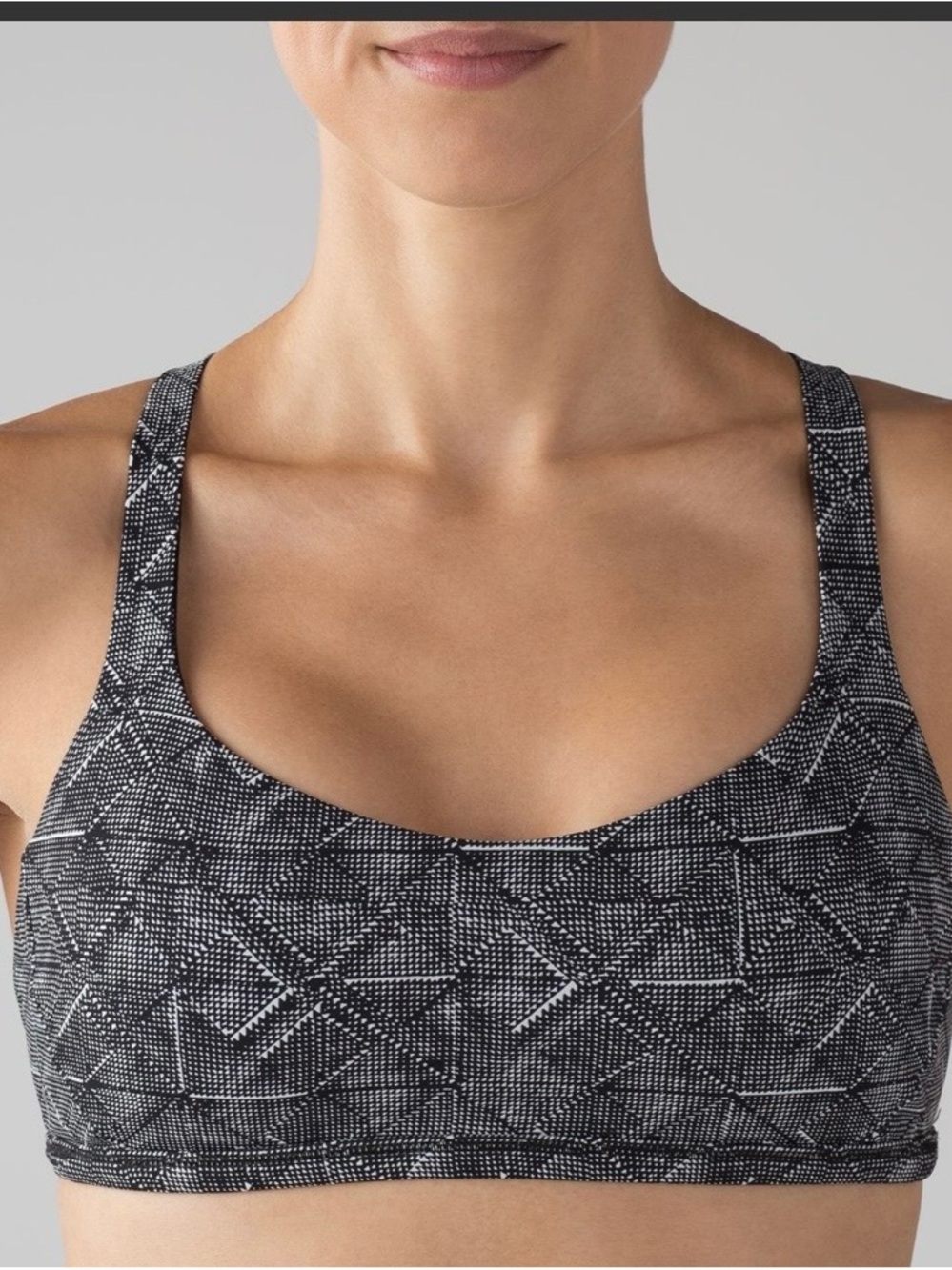 Lululemon free to be zen Sports Bra - Black/White Pattern size 4